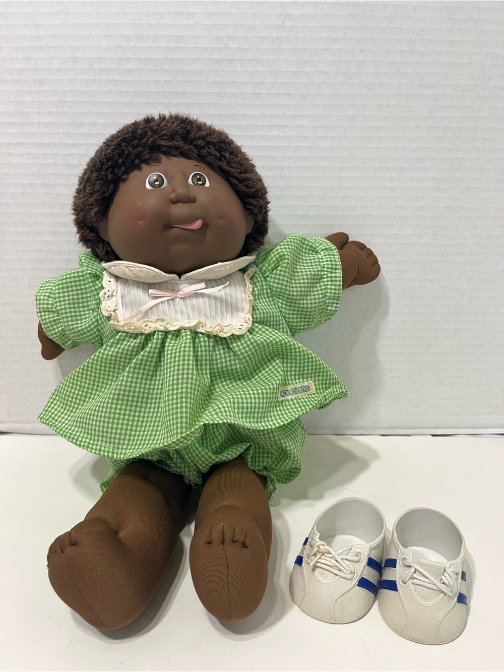 CABBAGE PATCH KIDS tongue out African American doll 1986 with outfit coleco